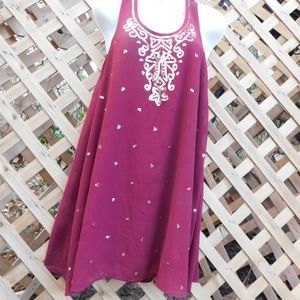 Entro Dresses| Entro Dress| Maroon + Gold Sequin